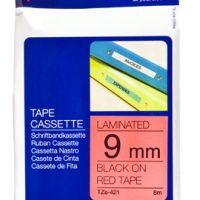 BROTHER 9MM TAPE BLK/RED TZE421-0
