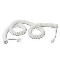 TUK White Handset Curly Cord 1-4-0