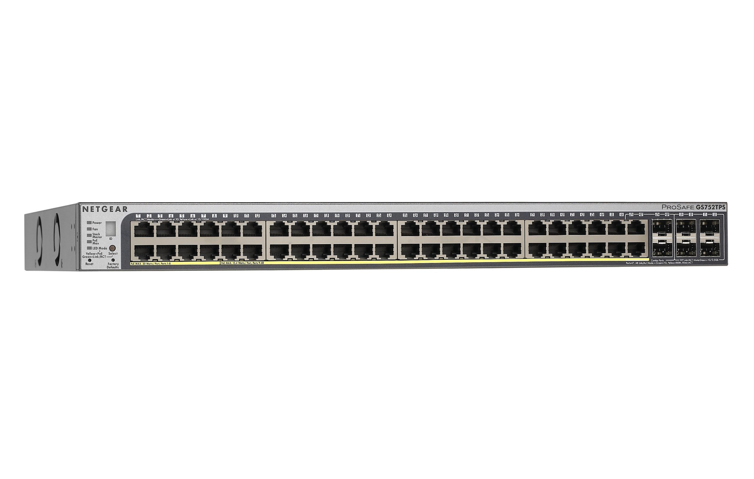 NETGEAR GS752TPSB 48PT POE GIG STACKABLE-0 NETGEAR GS752TPSB 48PT POE GIG STACKABLE-0