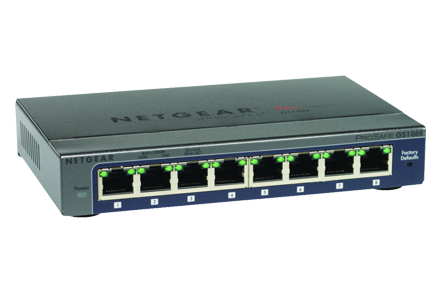 NETGEAR GS108PE 8 PT GIGABIT POE SWITCH-0 NETGEAR GS108PE 8 PT GIGABIT POE SWITCH-0