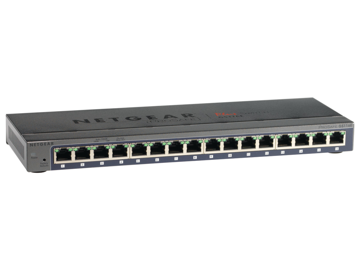 NETGEAR GS116E 16 PORT GIGABIT SWITCH-0 NETGEAR GS116E 16 PORT GIGABIT SWITCH-0