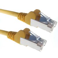 TITAN 0.5M CAT6A PATCH LEAD YELLOW S/STP-0