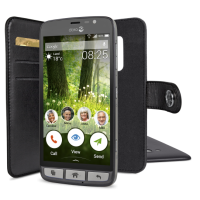 Doro Liberto 825 - Black Wallet Case-0